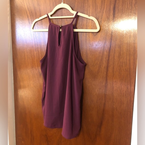 PAPERMOON Women’s Cutout Tank Top Deep Purple Lightweight Size M - Picture 3 of 8